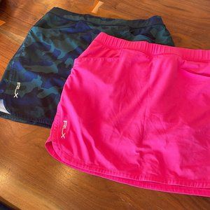 Ladies Ralph Lauren RLX  Golf/Tennis Skort, Bundle Camo and Hot Pink, Size Small